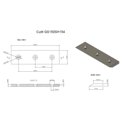 Progarden Cutit 200x57x10mm pentru TB120EN