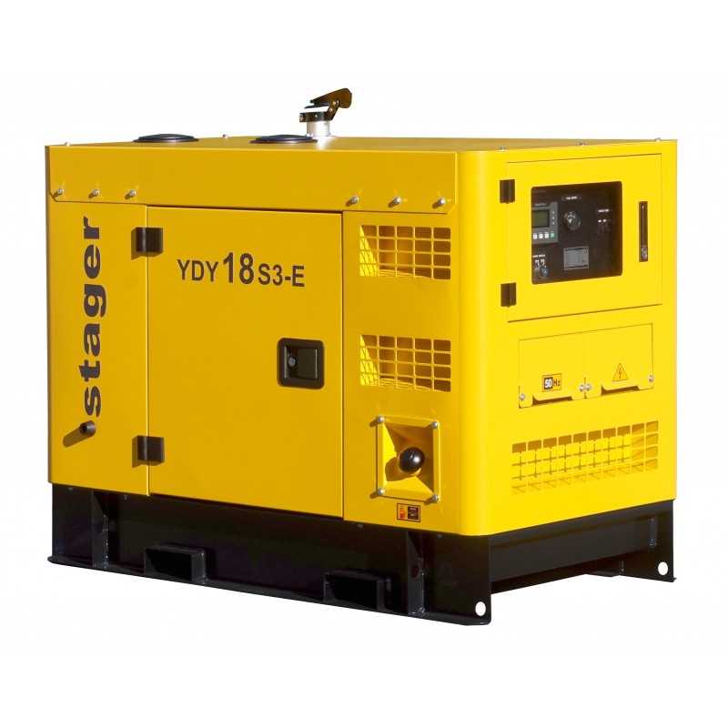 Stager YDY18S3-E Generator insonorizat 18kVA, 23A, 1500rpm, trifazat, diesel