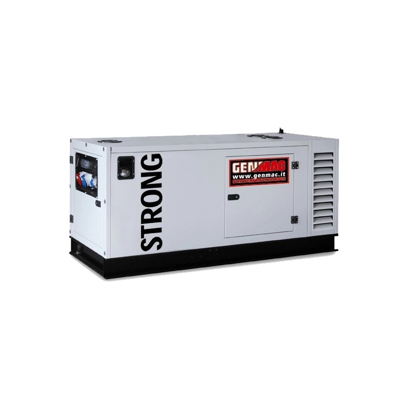 Generator insonorizat Genmac Strong G60IS putere maxima 66 kVA 400V motor Iveco
