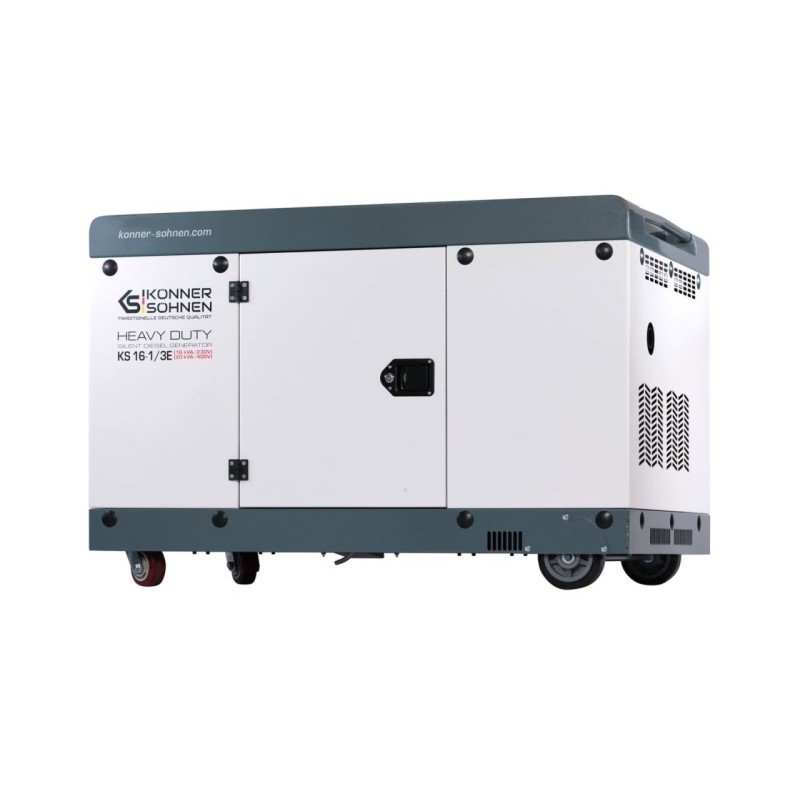 Generator de curent 20 kVA diesel - Heavy Duty - insonorizat - Konner & Sohnen - KS-16-1/3E-ATSR-Silent
