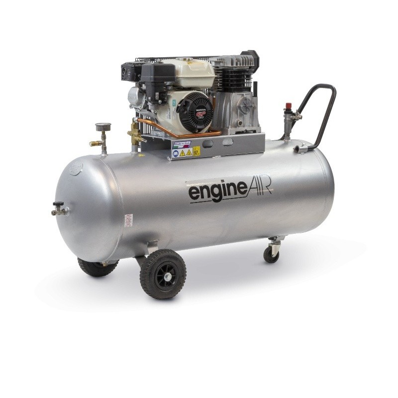 Compresor de aer cu piston, motor Honda - 3.57 kW, 411 L/min, 10 bari - Rezervor 200 Litri - ABAC-engineAIR-5/200-10-Petrol