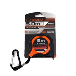 Ruleta Magnetica Heavy-Duty banda metalica cu dublu marcaj, ranforsata anti-shock si carabina, 5m x 28mm - CNO-RUL5X28-HD