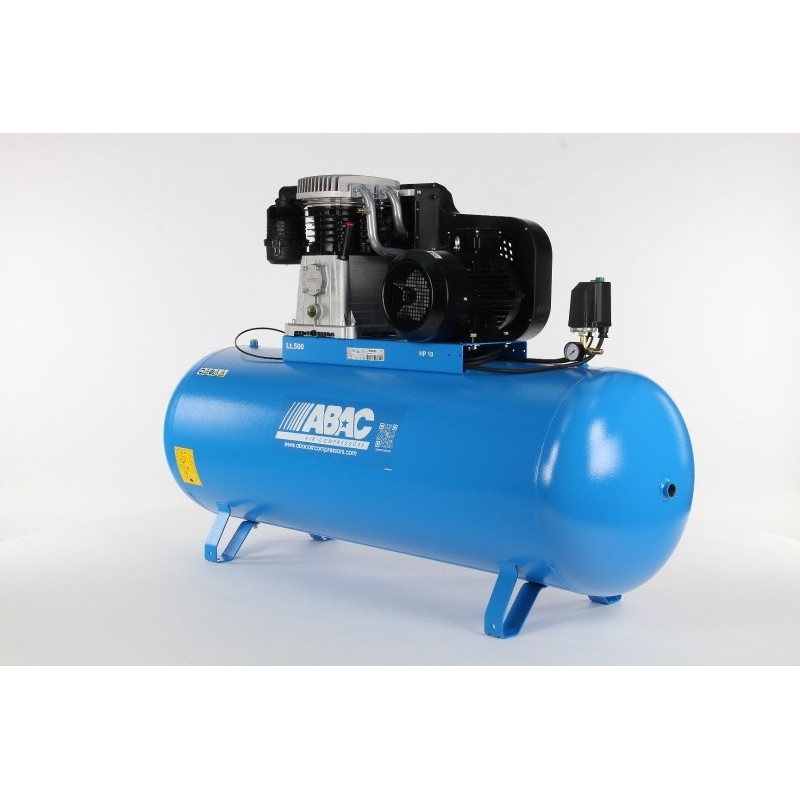 Compresor de aer cu piston - 400-700 V, 7.5 kW, 1210 L/min, 15 bari - Rezervor 500 Litri - ABAC-PRO-B7000-500-FT10-15B