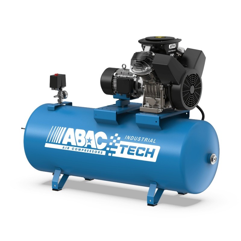 Compresor de aer, Industrial cu piston - 400V, 4 kW, 402 L/min, 15 bari - Rezervor 270 Litri - ABAC-ATH-5.5-270-15-400/3/50CE Compresor de aer, Industrial cu piston - 400V, 4 kW, 402 L/min, 15 bari - Rezervor 270 Litri - ABAC-ATH-5.5-270-15-400/3/50CE