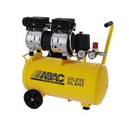 Compresor de aer cu piston fara ulei, silentios - 0.75 kW, 130 L/min, 8 bari - Rezervor 24 Litri - ABAC-POLE-POSITION-XT-SIL-10