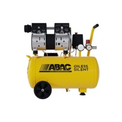 Compresor de aer cu piston fara ulei, silentios - 0.75 kW, 130 L/min, 8 bari - Rezervor 24 Litri - ABAC-POLE-POSITION-XT-SIL-10