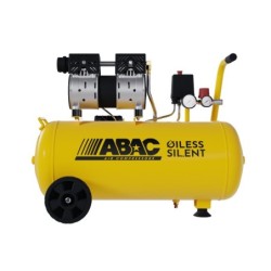 Compresor de aer cu piston fara ulei, silentios - 0.75 kW, 130 L/min, 8 bari - Rezervor 50 Litri - ABAC-MONTECARLO-XT-SIL-10