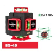 Nivela Laser Verde 4D - 360°, pentru pardoseli si tavan, raza de actiune 30m - Beiter BX-4D