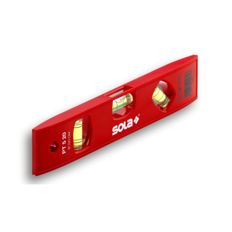 Nivelă torpedo ( Boloboc ) din plastic PT 5, 20cm - Sola-01430220