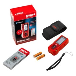 Telemetru cu laser roșu si bluetooth - 30m, METRON 30 BT - Sola-71025101