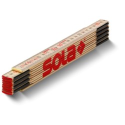 Metru pliant din lemn natur H 2/10, 2m - Sola-53010201