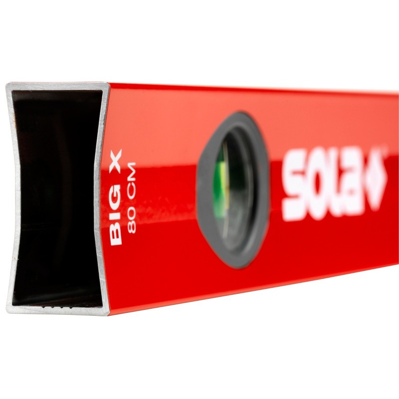 Nivelă cu bula ( Boloboc ) cu profil tubular BIG X, 80cm - Sola-01371101