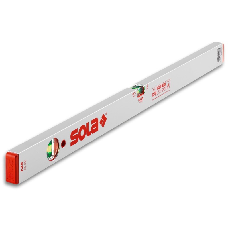 Nivelă cu bula ( Boloboc ) cu profil aluminiu, 80cm AZB 80 - Sola-01011101