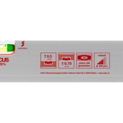 Nivelă cu bula ( Boloboc ) cu profil aluminiu, 80cm AZB 80 - Sola-01011101