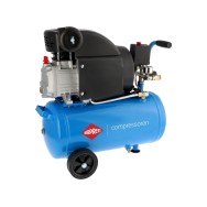 SH-RESIGILAT-Compresor de aer profesional cu piston - Blue Series 1.5kW, 196L/min, 8 bari - Rezervor 24 Litri - AirPress-HL310/2