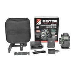 Nivela Laser Verde 4x360°, capuri laser rotative, raza de actiune 20m - Beiter TED-4DT