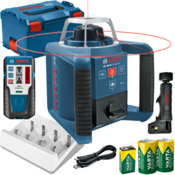 BOSCH GRL 300 HV + LR 1 Nivela laser rotativa (300 m) + Receptor + L-BOXX