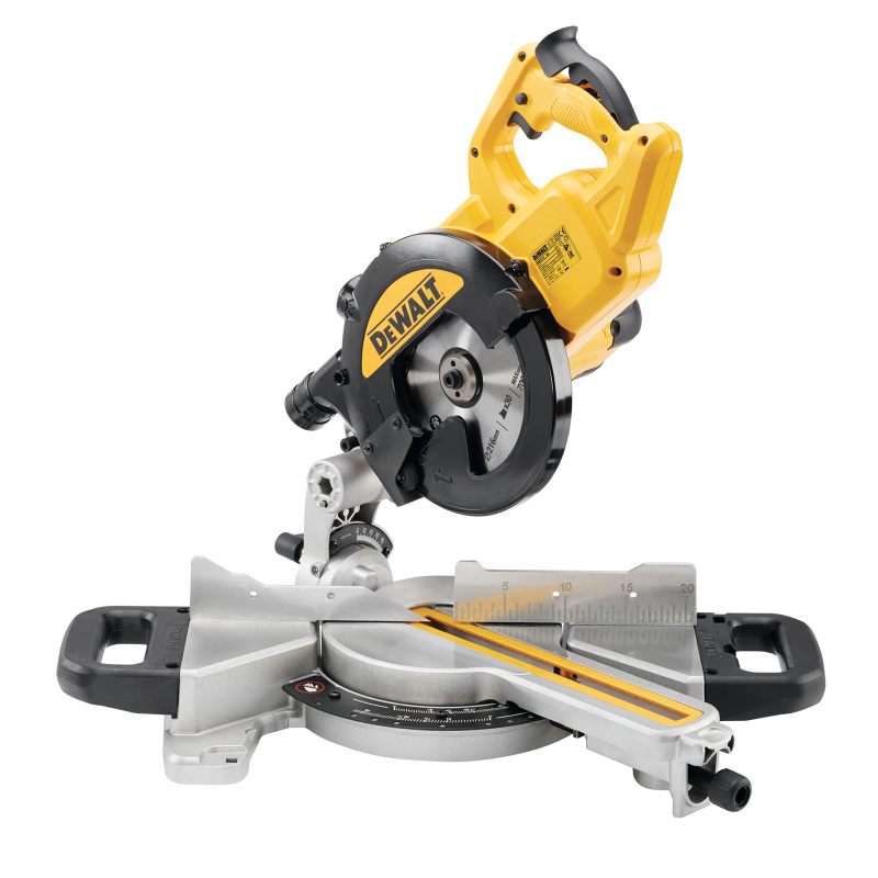 DEWALT DWS773-QS Ferastrau circular stationar cu sanie de glisare 1300 W, Ø216