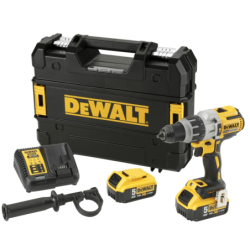 DEWALT DCD996P2-QW Masina de gaurit cu percutie, Li-Ion, 95Nm, brushless + Valiza + 2x acumulatori Li-Ion, 18V, 5Ah + Incarcator