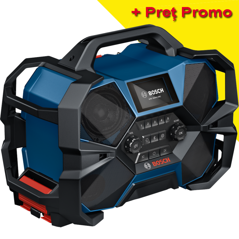 BOSCH GPB 18VH-6 SRC (SOLO) Radio Li-Ion 18V, fara acumulator in set BOSCH GPB 18VH-6 SRC (SOLO) Radio Li-Ion 18V, fara acumulator in set