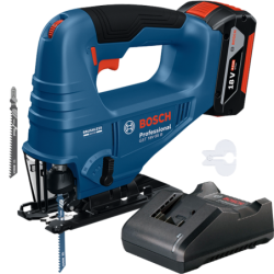 BOSCH GST 18V-95 B (SOLO) Ferastrau vertical brushless, cu 1 acumulator Li-Ion, 4Ah + Incarcator