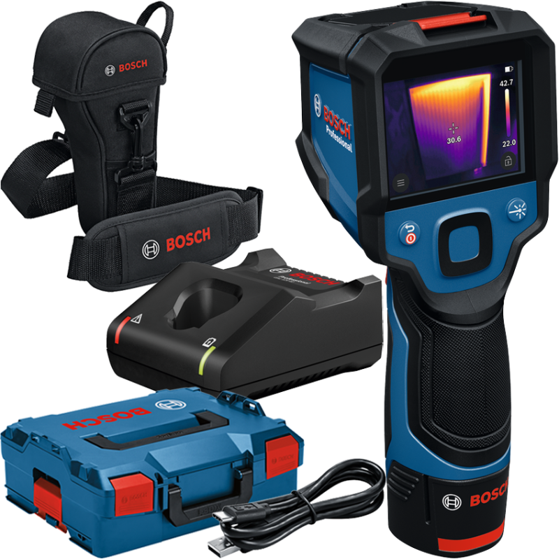 BOSCH GTC 12V-450-13 Camera termica digitala, cu 1 acumulator Li-Ion, 2Ah + Incarcator de 4Ah GAL12V-40 + L-BOXX BOSCH GTC 12V-450-13 Camera termica digitala, cu 1 acumulator Li-Ion, 2Ah + Incarcator de 4Ah GAL12V-40 + L-BOXX