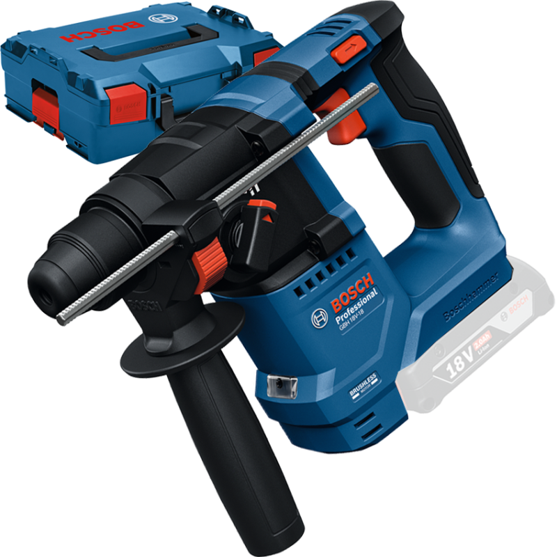 BOSCH GBH 18V-18 (SOLO) Ciocan rotopercutor brushless, Li-Ion, 1.5J + L-BOXX, fara acumulator in set