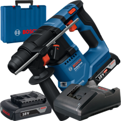 BOSCH GBH 18V-18 Ciocan rotopercutor brushless Li-Ion, 1.5J, cu 2 acumulatori 2Ah + Incarcator 2Ah