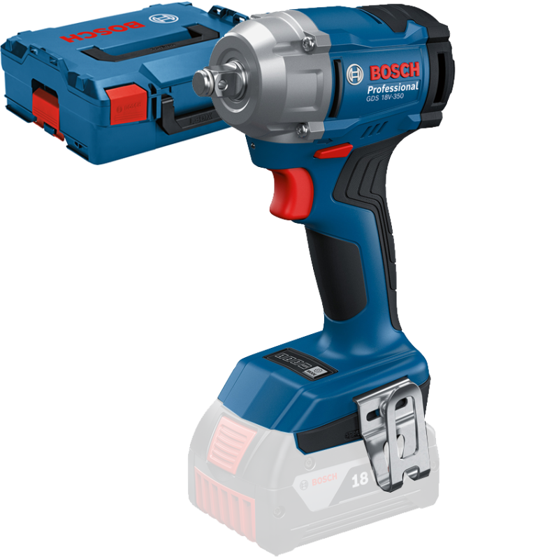 BOSCH GDS 18V-350 (SOLO) Surubelnita cu impact brushless, Li-Ion, 350Nm, prindere 1/2" + L-BOXX, fara acumulator in set BOSCH GDS 18V-350 (SOLO) Surubelnita cu impact brushless, Li-Ion, 350Nm, prindere 1/2" + L-BOXX, fara acumulator in set