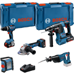BOSCH Kit 5 scule 18V GSB+GBH+GWS+GSA+GLI+3x5+GAL