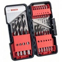Bosch Set 18 burghie spirale HSS PointTeQ ToughBox, D1-10mm