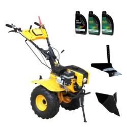 ProGARDEN Pachet Campo 873 Alpine motocultor 7CP + Plug simplu + Plug bilonat/rarita + 3L Ulei