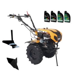 ProGARDEN Pachet Campo 1844 Motocultor 18CP + Plug simplu + Plug bilonat/rarita + 4L Ulei