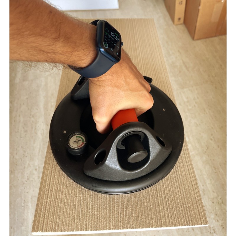 Ventuza Profesionala cu pompa de vid si manometru pentru manipulare placi rugoase sau fine Ø150mm, 120kg - CNO-CV150