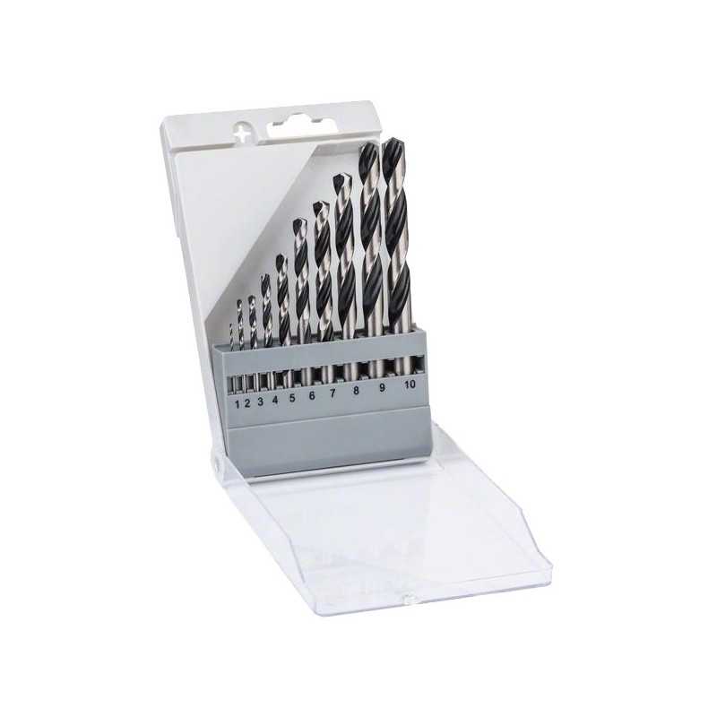 Bosch Set 10 burghie spirale HSS PointTeQ, D1-10mm