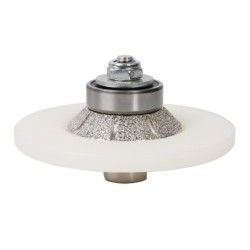 Freza diamantata pentru profilare Profil Bizot 45°, R-10mm, ∅115xM14 - BIHUI-DCPE45