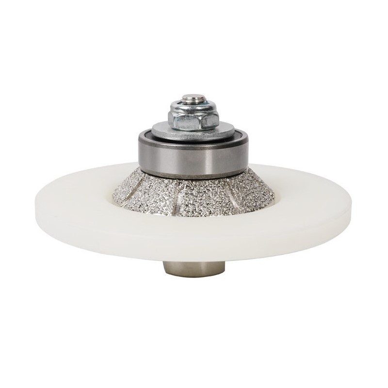 Freza diamantata pentru profilare Profil Bizot 45°, R-10mm, ∅115xM14 - BIHUI-DCPE45
