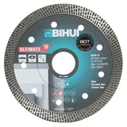 Disc Diamantat pt. Portelan, Placi ceramice, Ardezie 115x22.2 (mm) Ultimate BDT - BIHUI-DCAB115