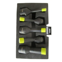 Set 5 carote diamantate pt. gresie portelanata & piatra - diam. 6, 8, 10, 12, 14 (mm) -cu ceara- Super Premium - DXDH.80406.Satz