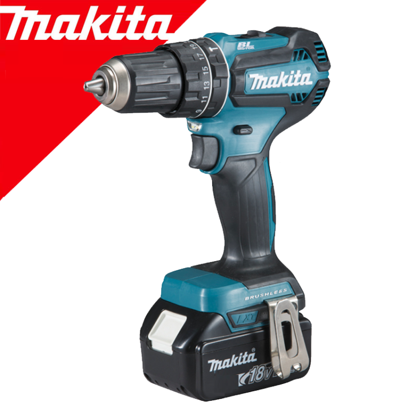 MAKITA DHP485Z-FA Masina de gaurit cu percutie brushless cu 1 acumulator Li-Ion, 18V, 5Ah, 50Nm (Fara ambalajul original!)