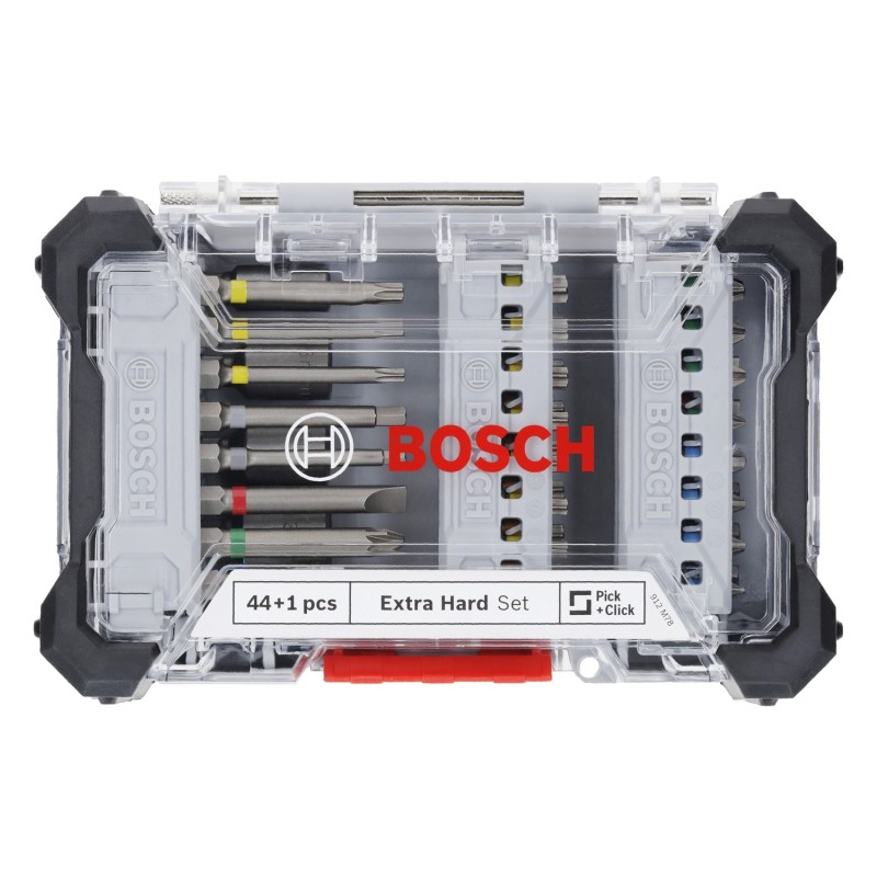 Bosch Set Capete surubelnita Pick and Click, Extra Hard 44+1