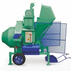 Betoniera cu automatizare BIR 500EL, motor 400V, 4,1 kW, 500 l, 10 m³/h, lopata incarcare