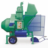 Betoniera cu automatizare BIR 750EL, motor 400V, 5,6 kW, 750 l, 17 m³/h, lopata incarcare