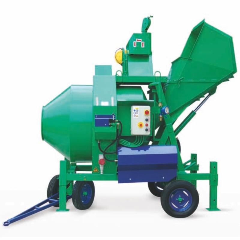 Betoniera cu automatizare BIR 1000E, motor 400V, 7,5 kW, 1000 l, 18 m³/h