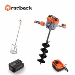 Redback Pachet E808T+E805C+E806C+EP60+EC50 Cap motor antrenare, paleta 120mm, burghiu 150mm, acumulator 40V/6Ah, incarcator 40V/