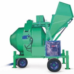 Betoniera cu automatizare BIR 1250DECV,Diesel 19 kW 1250 l 24 m³/h pornire electrica, vibrator bena