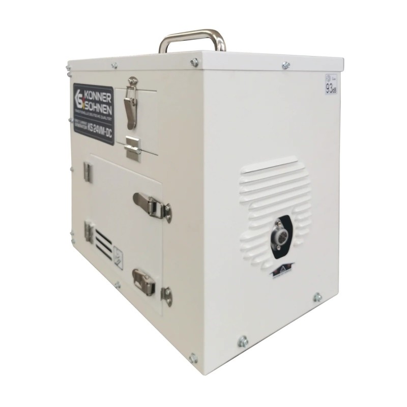 Generator de curent continuu DC 24-27.5V, 1.6 kW, max. 60A - benzina - Konner & Sohnen - KS-24VM-DC