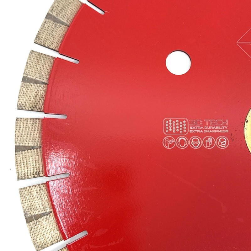 Disc DiamantatExpert 3DTECH pt. Granit si Materiale foarte dure - Sandwich Silentios - 380mm ULTRA Premium - DXQZ.3DPGS.380.60-4