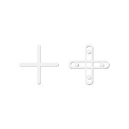 Distantieri cruce pentru placi de gresie, faianta si placi, rost 2mm, 250buc - BIHUI-TSC2250