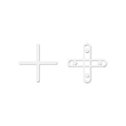 Distantieri cruce pentru placi de gresie, faianta si placi, rost 5mm, 250buc - BIHUI-TSC5250